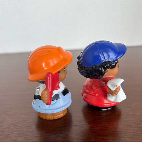4 Sets for $20 - Two Fisher Price Little People Construction Worker Mechanic - Picture 4 of 5